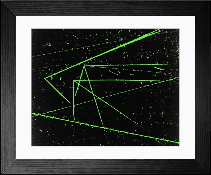 Framed Print : Nuclear Particle Tracks