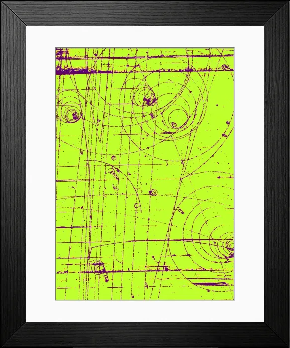 Framed Print : Omega-Minus Particle, First Observation, 1964 Framed Print : Omega-Minus Particle, First Observation, 1964