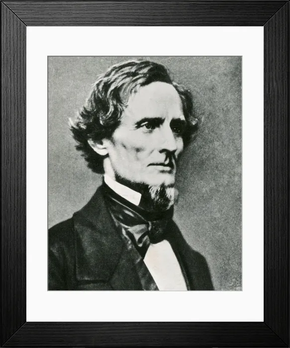 Framed Print : Jefferson Davis, President of the Confederacy Framed Print : Jefferson Davis, President of the Confederacy