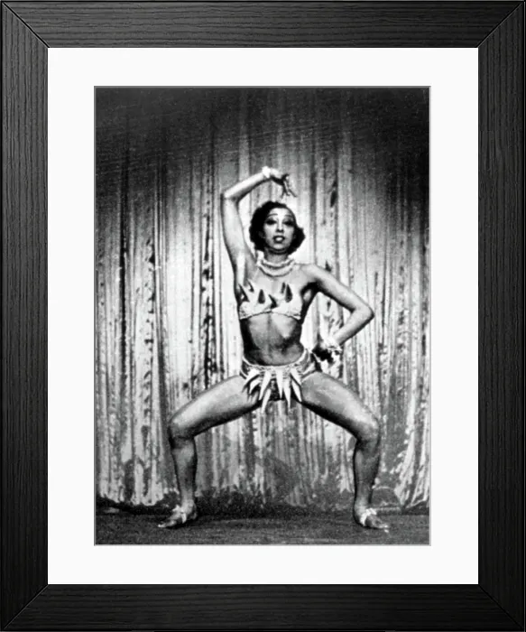 Framed Print : Josephine Baker, American Entertainer Framed Print : Josephine Baker, American Entertainer