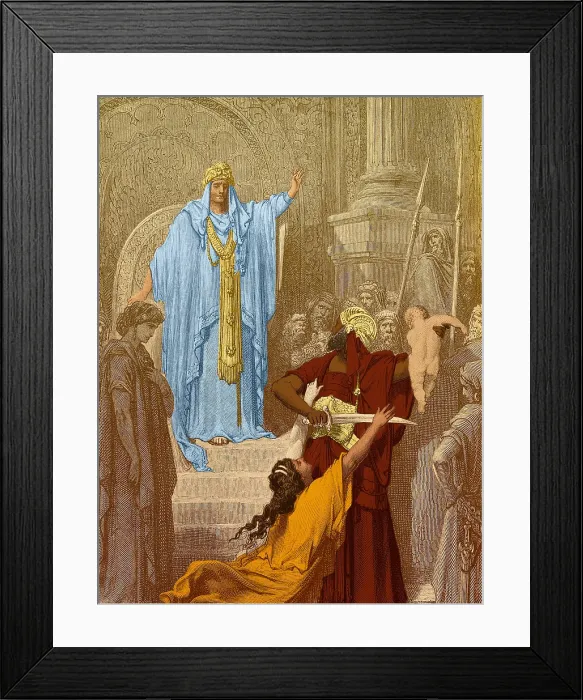 Framed Print : Judgment of Solomon Framed Print : Judgment of Solomon