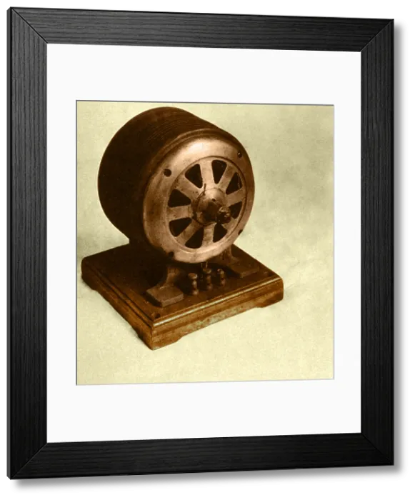 Framed Print : Nikola Tesla, Induction Motor