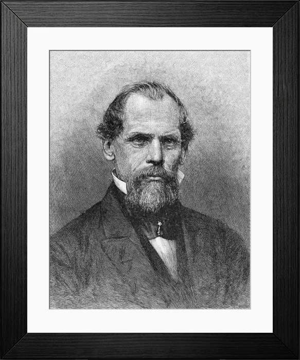 Framed Print : John A. Roebling, German-American Civil Engineer Framed Print : John A. Roebling, German-American Civil Engineer