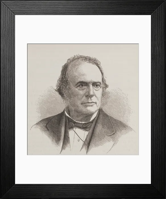 Framed Print : Louis Agassiz, Swiss-American Polymath Framed Print : Louis Agassiz, Swiss-American Polymath