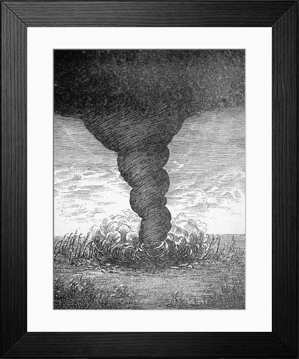 Framed Print : Tornado, 1881
