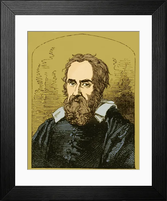 Framed Print : Galileo Galilei, Italian Polymath Framed Print : Galileo Galilei, Italian Polymath