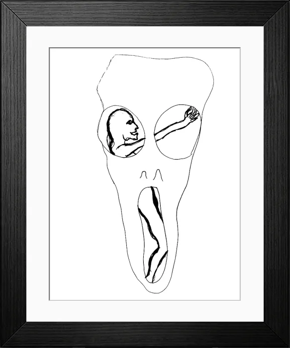 Framed Print : LSD. Drawing done under the influence of lysergic acid diethylamide (LSD) Framed Print : LSD. Drawing done under the influence of lysergic acid diethylamide (LSD)