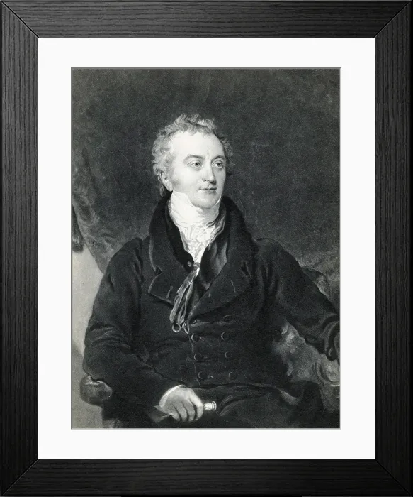 Framed Print : Thomas Young, English Polymath