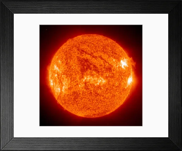 Framed Print : Sun. A medium-sized, main-sequence star located in a spiral arm of the Milky Way galaxy Framed Print : Sun. A medium-sized, main-sequence star located in a spiral arm of the Milky Way galaxy