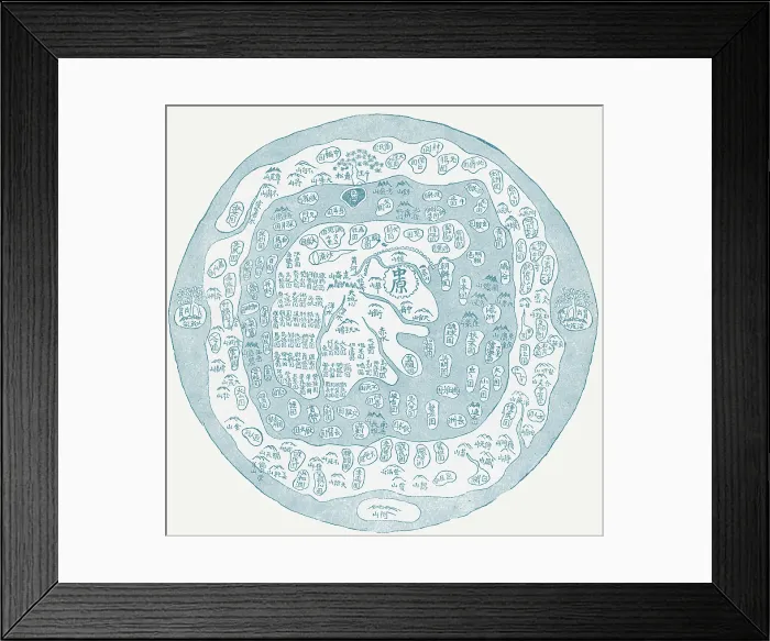 Framed Print : Korean World Map