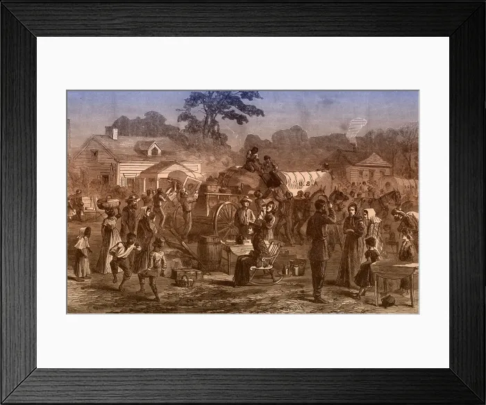 Framed Print : Exodus of Confederates from Atlanta