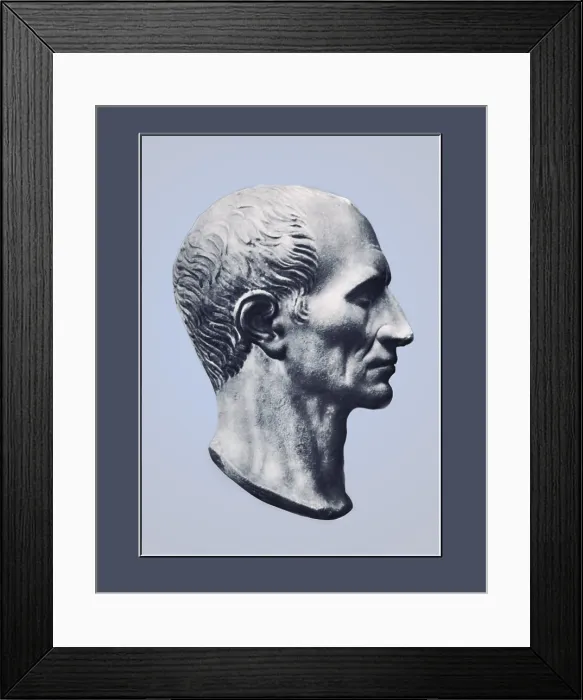 Framed Print : Julius Caesar, Roman General and Statesman
