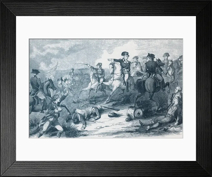 Framed Print : Battle of Monmouth, 1778