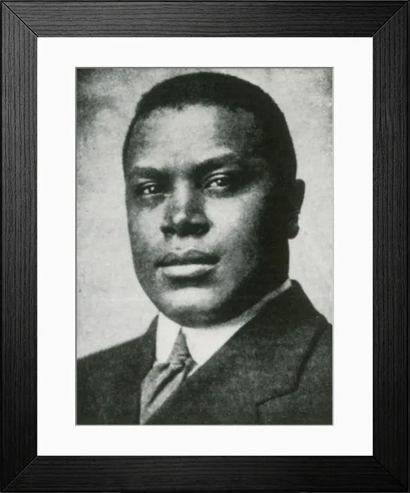 Framed Print : Oscar Micheaux, American Filmmaker and Producer