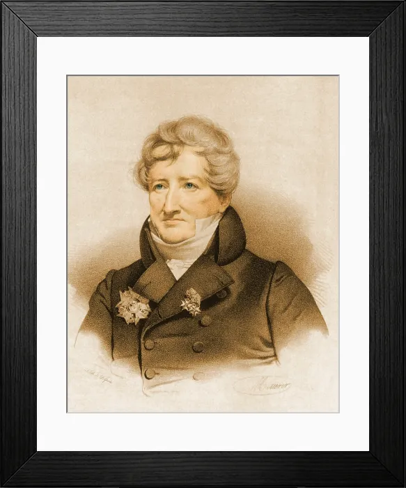Framed Print : Georges Cuvier, French Naturalist Framed Print : Georges Cuvier, French Naturalist