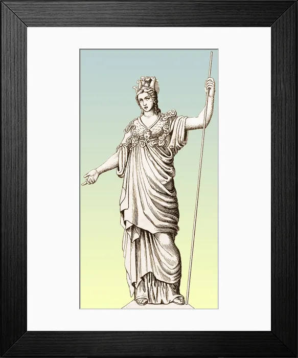 Framed Print : Pallas, Greek goddess