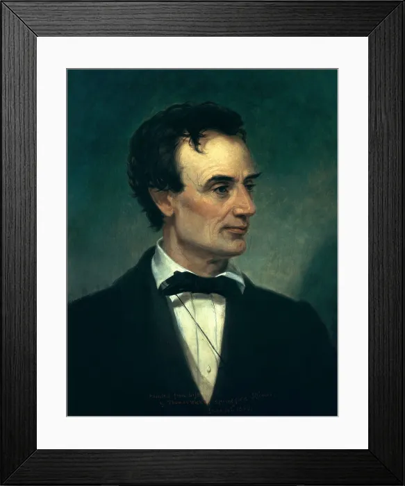 Framed Print : Republican Nominee Abraham Lincoln, 1860 Framed Print : Republican Nominee Abraham Lincoln, 1860