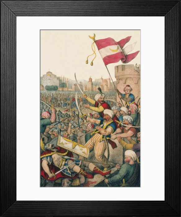 Framed Print : Byzantine-Ottoman Wars, Constantinople Falls, 1453 Framed Print : Byzantine-Ottoman Wars, Constantinople Falls, 1453