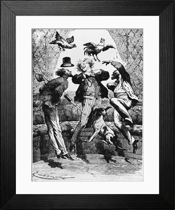 Framed Print : Jules Verne, 'From the Earth to the Moon', 1865 Framed Print : Jules Verne, 'From the Earth to the Moon', 1865
