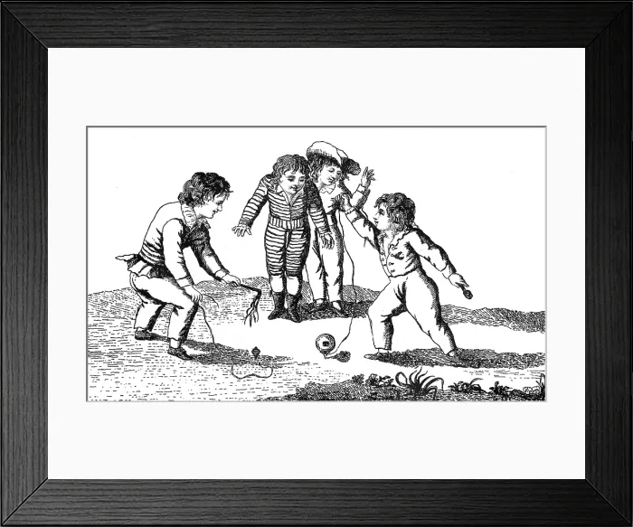 Framed Print : La Toupie, Toy Top, 17th Century Framed Print : La Toupie, Toy Top, 17th Century