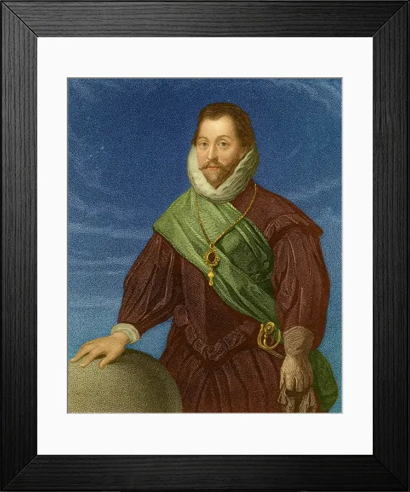 Framed Print : Francis Drake, English Explorer Framed Print : Francis Drake, English Explorer