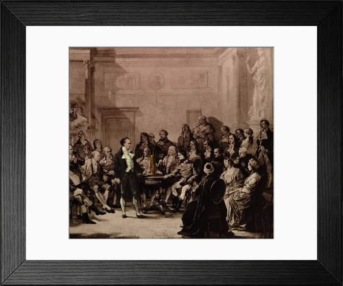 Framed Print : Napoleon and Alessandro Volta, Italian Physicist Framed Print : Napoleon and Alessandro Volta, Italian Physicist