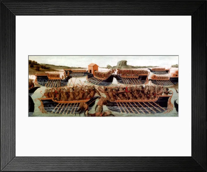 Framed Print : Battle of Actium, 31 BC Framed Print : Battle of Actium, 31 BC