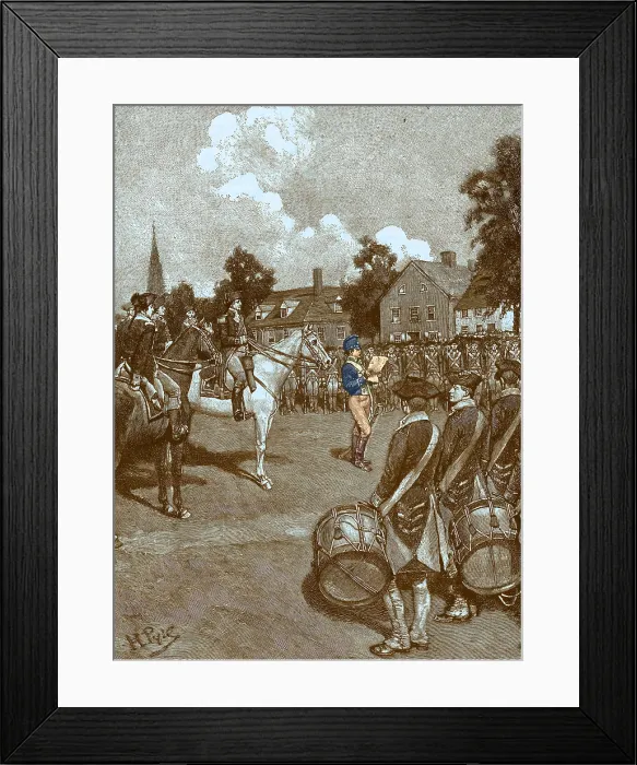 Framed Print : Reading of Declaration of Independence, 1776 Framed Print : Reading of Declaration of Independence, 1776