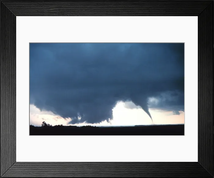Framed Print : Tornado. A tornado is a violent, dangerous, rotating column of air that