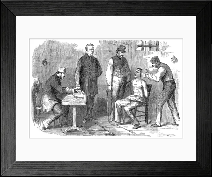 Framed Print : Prison Torture, The Tourniquet, 1860 Framed Print : Prison Torture, The Tourniquet, 1860