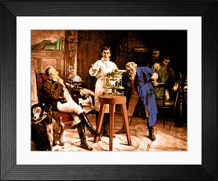 Framed Print : Joseph von Fraunhofer, Spectroscope, 1814 Framed Print : Joseph von Fraunhofer, Spectroscope, 1814