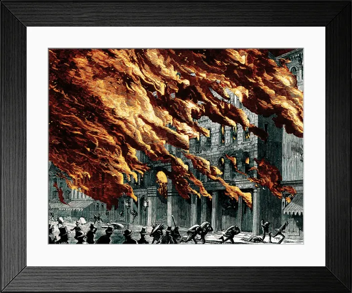 Framed Print : The Great Chicago Fire, 1871 Framed Print : The Great Chicago Fire, 1871
