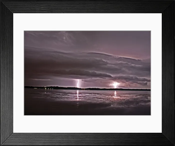Framed Print : Lightning. Lighning somewhere in Florida Framed Print : Lightning. Lighning somewhere in Florida