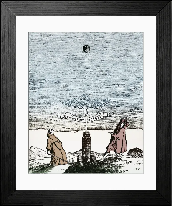 Framed Print : Behavior of Falling Bodies, 17th Century
