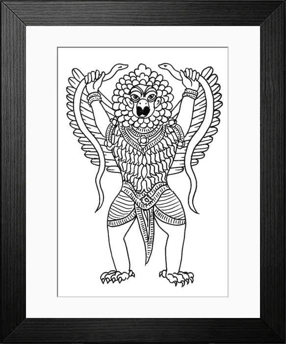 Framed Print : Garuda, the Vahana of Lord Vishnu Framed Print : Garuda, the Vahana of Lord Vishnu