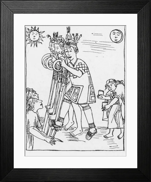 Framed Print : Incan ritual ploughing Framed Print : Incan ritual ploughing