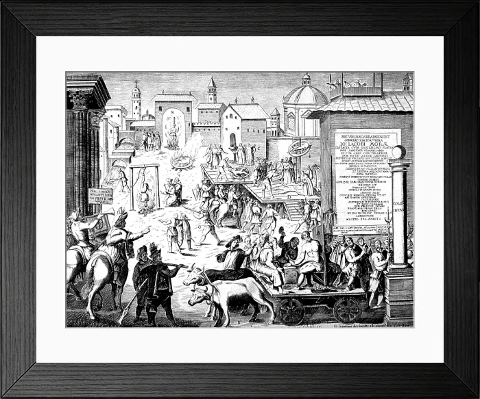 Framed Print : Torture and Execution, 1630 Framed Print : Torture and Execution, 1630