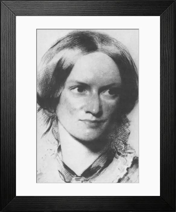 Framed Print : Charlotte Bronte, English Author Framed Print : Charlotte Bronte, English Author