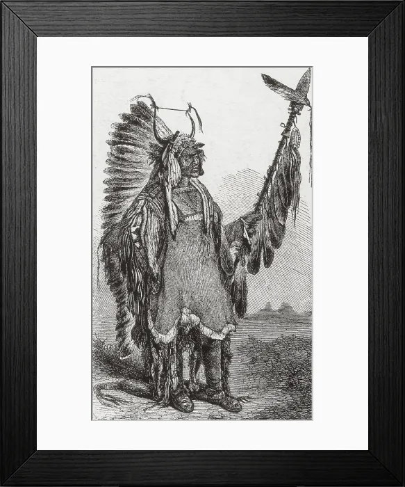 Framed Print : Mato-tope, Mandan Chief Framed Print : Mato-tope, Mandan Chief