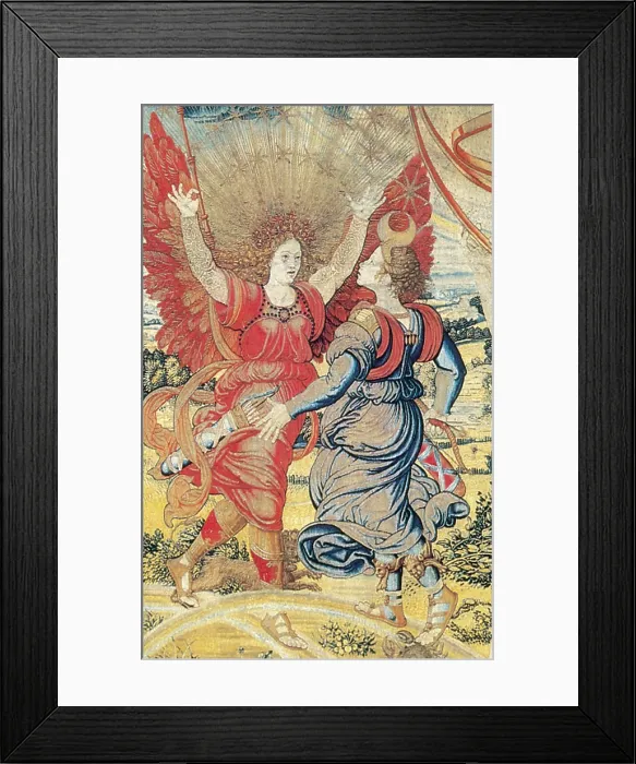 Framed Print : Renaissance Tapestry Detail Framed Print : Renaissance Tapestry Detail