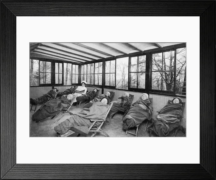 Framed Print : Patients with Tuberculosis Framed Print : Patients with Tuberculosis