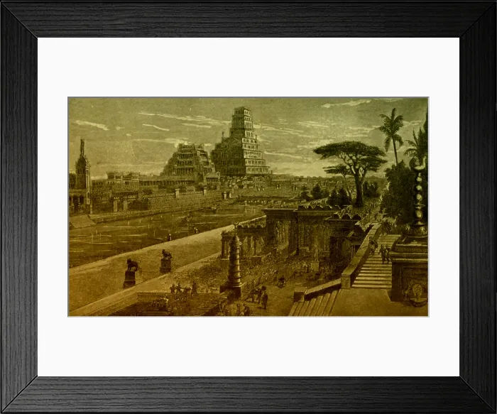 Framed Print : Babylon. The metropolis of the ancient civilized asiatic world