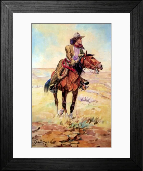 Framed Print : Wyoming Cowgirl, 1907 Framed Print : Wyoming Cowgirl, 1907