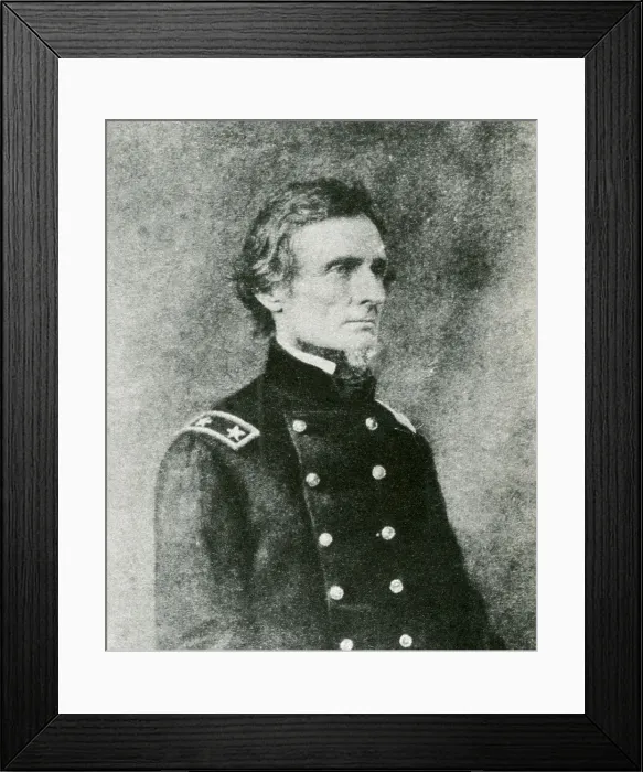 Framed Print : Jefferson Davis, President of the Confederacy Framed Print : Jefferson Davis, President of the Confederacy