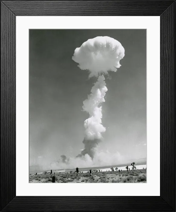 Framed Print : First Televised Atomic Detonation, 1952 Framed Print : First Televised Atomic Detonation, 1952