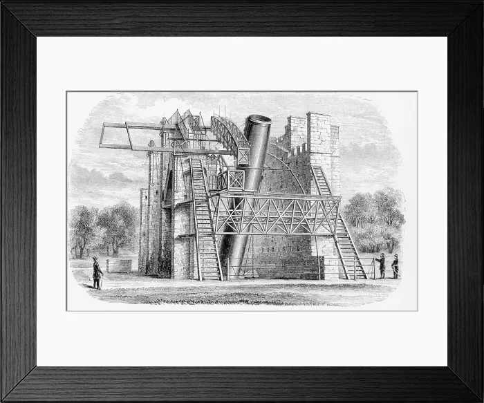 Framed Print : Lord Rosse's 72-inch Reflecting Telescope, 1845