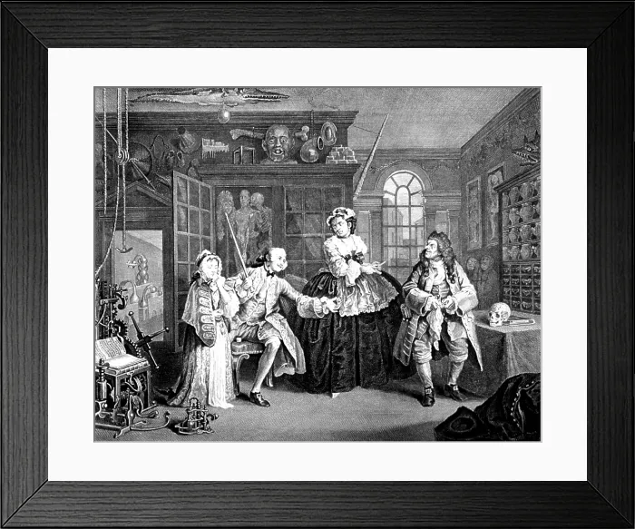 Framed Print : Visit to the Quack Doctor, 1745 Framed Print : Visit to the Quack Doctor, 1745