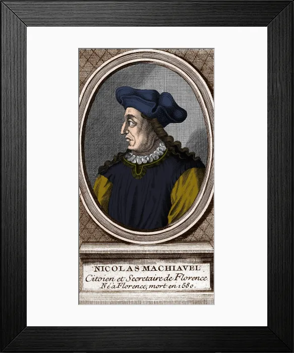 Framed Print : Niccolo Machiavelli, Italian Author Framed Print : Niccolo Machiavelli, Italian Author