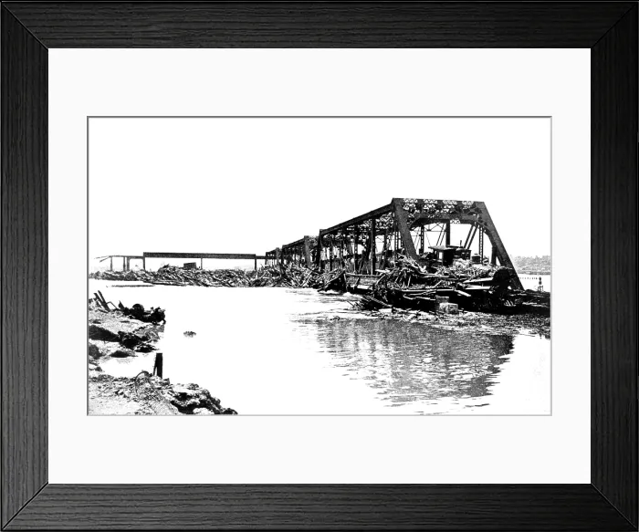 Framed Print : Flood Damage, 1903 Framed Print : Flood Damage, 1903