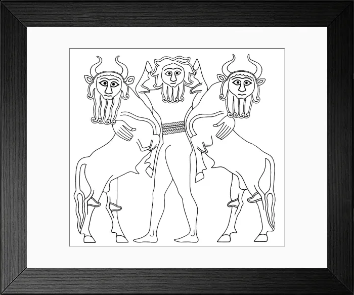 Framed Print : Epic of Gilgamesh, King of Uruk